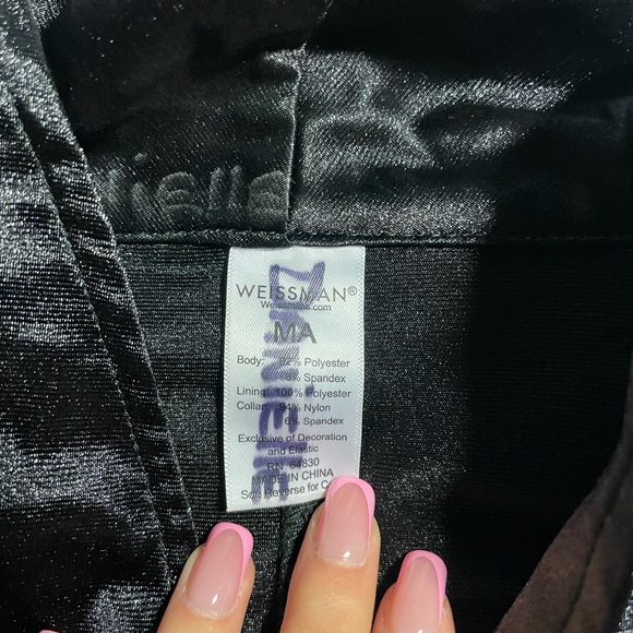 Weissman Black Satin Jacket - Picture 2 of 2